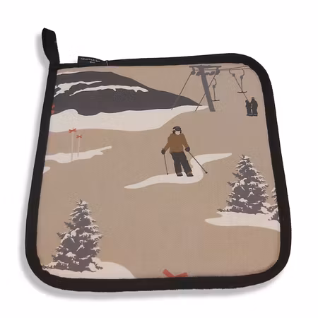 Vintervaara grytlapp – beige 22 × 22 cm