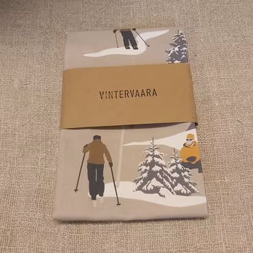 Vintervaara kökshandduk – beige 44 × 62 cm