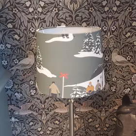 Vintervaara lampskärm – grön Ø 17 cm