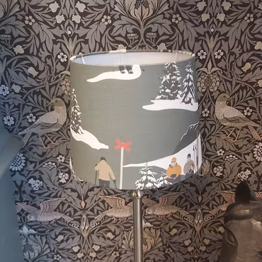 Vintervaara lampskärm – grön Ø 17 cm