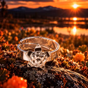 Hjortron silverring