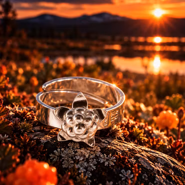 Hjortron silverring