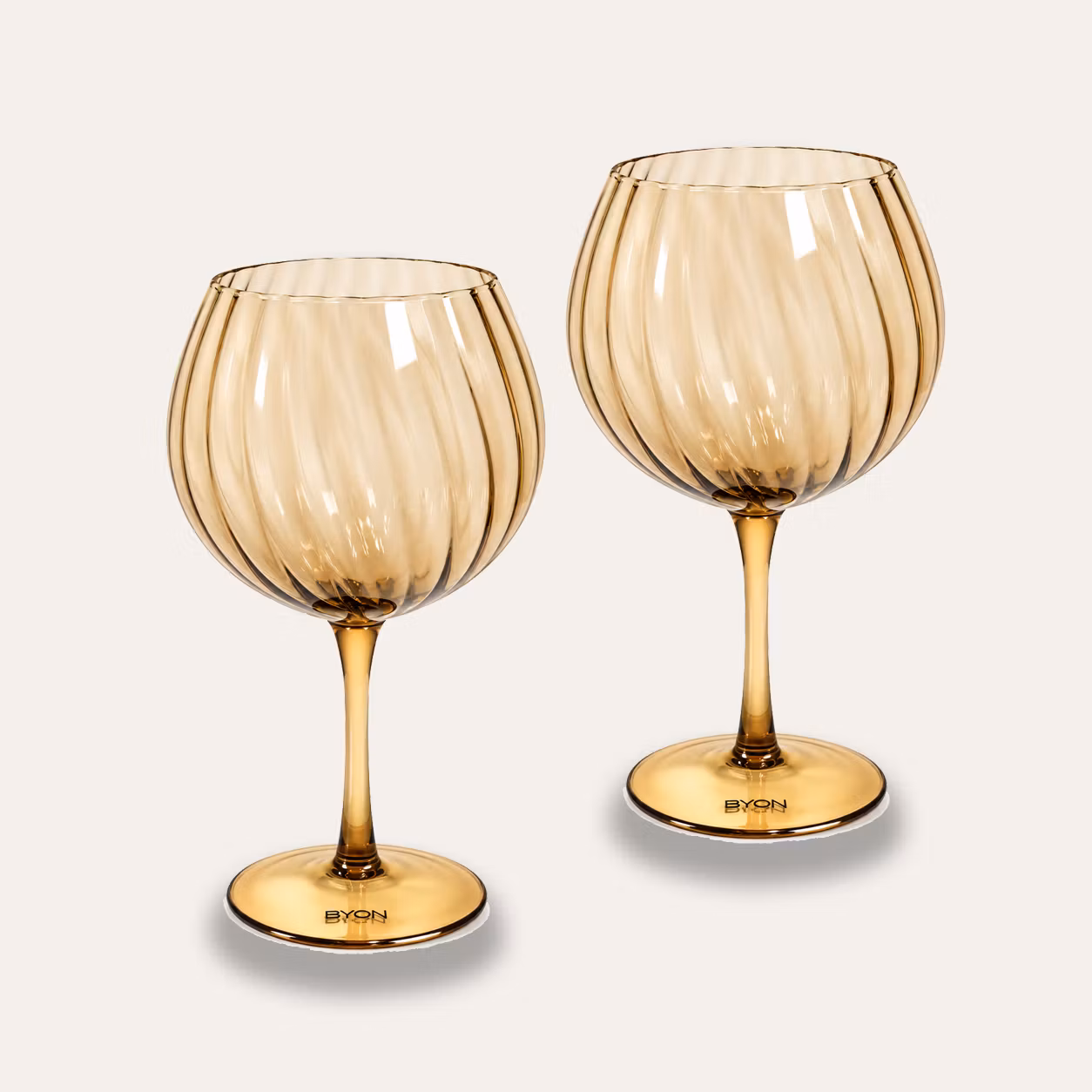 BYON Vinglas Opacity Brun – 2-pack, 47 cl