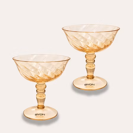 BYON Opacity Coupeglas Peach– 2-pack, 15 cl