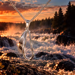 Kukkolaforsen i 925 silver