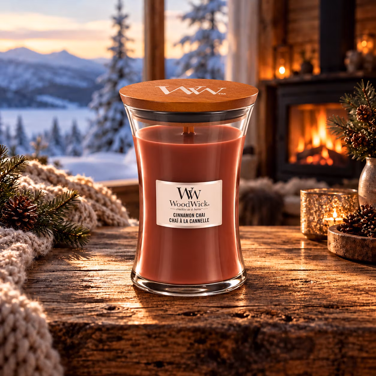 WoodWick Cinnamon Chai - Large