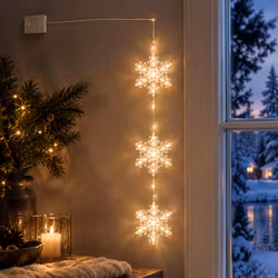 Stina Snöflingor 3 st – Lysande juldekoration