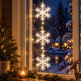 Stina Snöflingor 3 st – Lysande juldekoration