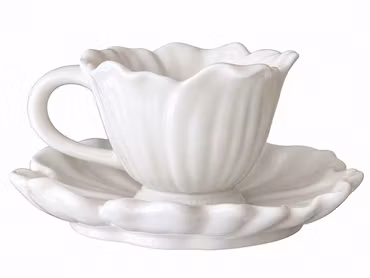 Majas Blomstra mugg white