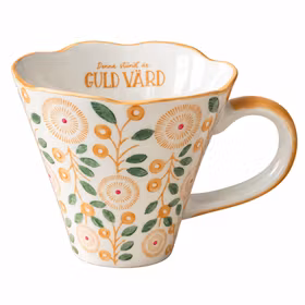 MAJAS MUGG GULD VÄRD 13X10X8CM