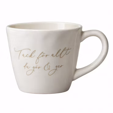 Mugg Tack för allt du gör & ger - Majas Cottage