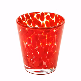 Milano glas röd