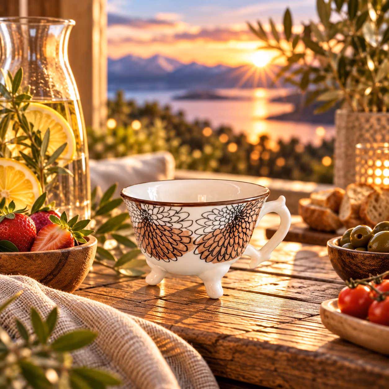 Kopp på fot Viktoria - Dahlia