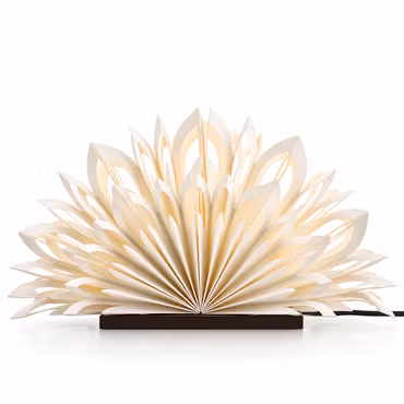 Mezza Clara Adventsljusstake White/Coffee