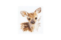Broderikit Tavla Serien Portraits of animals. Fawn.