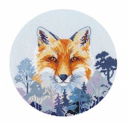 Broderikit Tavla Miniature. Fox. Räv