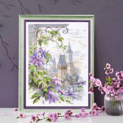 Broderikit Tavla Doft av Klematis