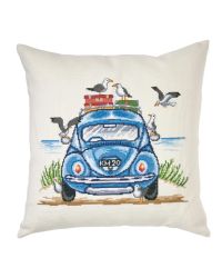 Broderikit Kudde VW och fiskmåsar