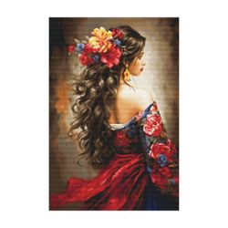 Broderikit Tavla The Spanish Girl Spanska flicka