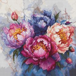 Broderikit Tavla The King of Flowers Underbara Pioner