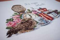 Broderikit Tavla It´s coffe o´clock