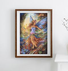 Broderikit Tavla Fairy Magisk Älva