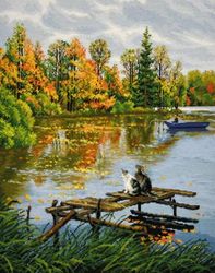 Broderikit Tavla Maruska and Kotovsky Höst idyll