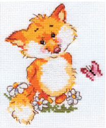 Broderikit Tavla Liten räv