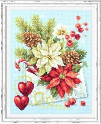 Broderikit Tavla Merry Christmas  - God Jul