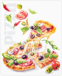 Broderikit Tavla Pizza