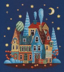 Broderikit Tavla Frosty night  - Frostig natt