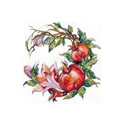 Broderikit Tavla Pomegranat - Granatäpple
