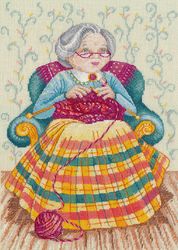 Broderikomplett Tavla The craftswoman - Kul med handarbete