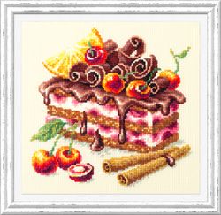 Broderikit Tavla Cherry cake