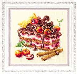 Broderikit Tavla Cherry cake