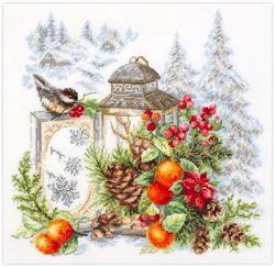 Broderikit Tavla Doften av vinter