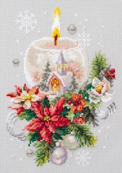 Broderikit Tavla Christmas Candle - Julljus
