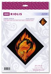 Broderikit Tavla Flaming Phoenix - Flammande Fenix