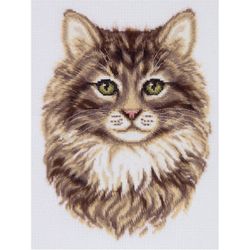 Broderikit Tavla Sibirisk katt