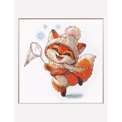 Broderikit Tavla - Aine collection "Playful Fox" - Lekfull Räv