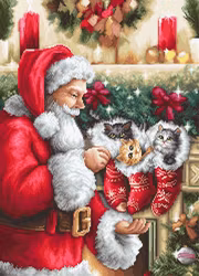 Broderikit Tavla Santa Claus