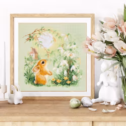 Broderikit Tavla Meadow Stories-1. Bunny.