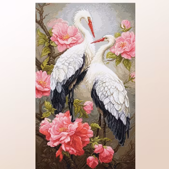 Broderikit Tavla Guests of spring - Vårens Gäster