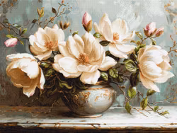 Broderikit Tavla The Mysterious Magnolias - De mystiska magnoliorna