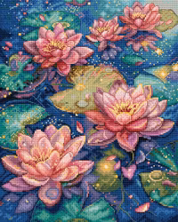 Broderikit Tavla Water lily - Näckros