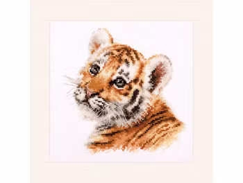Broderikit Tavla Tiger cub - Tigerunge