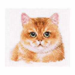 Broderikit Tavla Plush cat - Teddy Kat