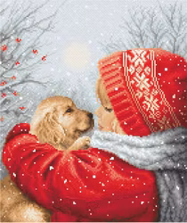 Broderikit Tavla Christmas hugs