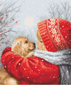Broderikit Tavla Christmas hugs