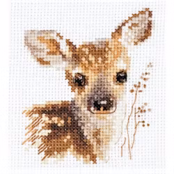 Broderikit Tavla Serien Portraits of animals. Fawn.